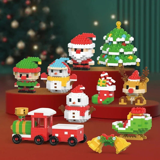 Creative Building Block Christmas Figures - Fun for the Whole Family